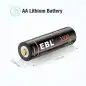 EBL TB1443 AA Liion Επαναφορτιζόμενες Μπαταρίες 3300mWh 2200mAh 15V με θύρα Micro USB και καλώδια φόρτισης 4τμχ