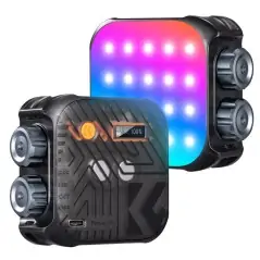 KampF Concept LS01RGB Portable RGB BiColor 2500K9900K LED Light Black KF34036