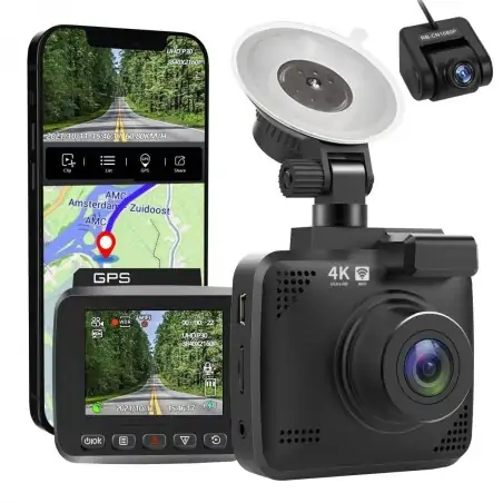 KampF Concept V53 Car Dash Cam 4K IPS Οθόνη 3 με Κάμερα Οπισθοπορείας GW410057