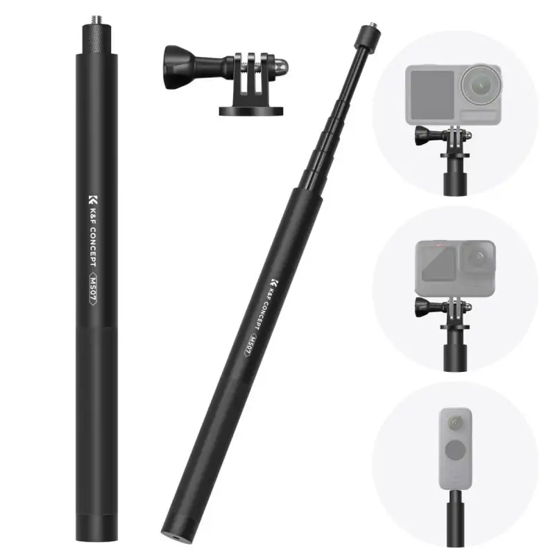 KampF Concept MS07 Invisible Selfie Stick 153cm Compatible with Insta360 GoPro DJI Action KF09132