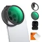 KampF Concept 67mm ClipOn Magnetic ND232 Filter 15 Stop Kit For Mobile Phones KF012674