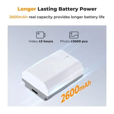 KampF Concept NPFZ100 2600mAh Battery With TypeC Fast Charging Compatible with Sony KF280034