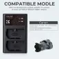 KampF Concept LPE6NH Dual Slot Battery Fast Charger Compatible with Canon LPE6LPE6NLPE6NH KF280007