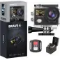 Akaso Brave 4 4K30fps 20MP WiFi Action Camera Υποβρύχια με Θήκη με WiFi Οθόνη 2 EIS Remote Control 5xZoom 2 Μπαταρίες και Αξεσουάρ