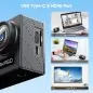 Akaso Brave 4 4K30fps 20MP WiFi Action Camera Υποβρύχια με Θήκη με WiFi Οθόνη 2 EIS Remote Control 5xZoom 2 Μπαταρίες και Αξεσουάρ