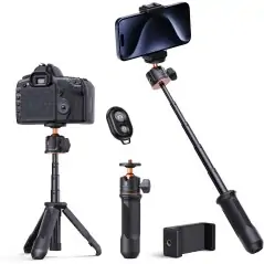 KampF Concept MS09 Selfie and Extention Deskop Tripod with Bluetooth Remote Control KF09128V3