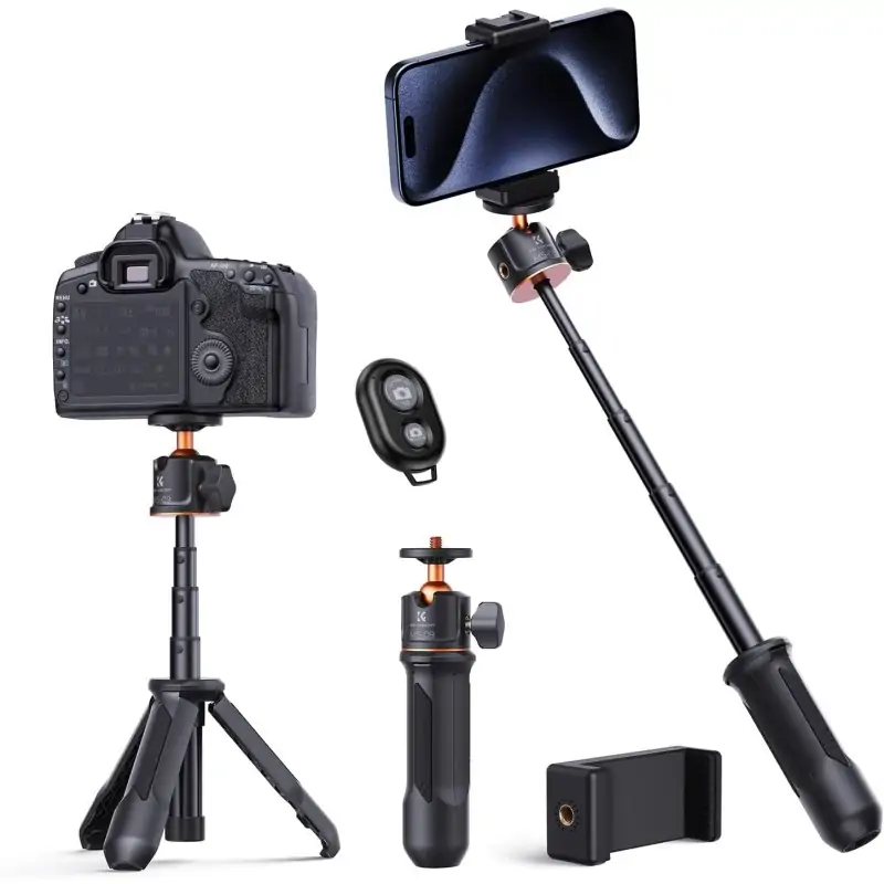 KampF Concept MS09 Selfie and Extention Deskop Tripod with Bluetooth Remote Control KF09128V3