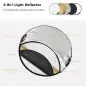 KampF Concept 5in1 Reflector Disc With Grips  GoldSilverBlackWhiteTranslucent 60cm KF180004