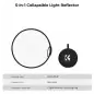 KampF Concept 5in1 Reflector Disc With Grips  GoldSilverBlackWhiteTranslucent 60cm KF180004