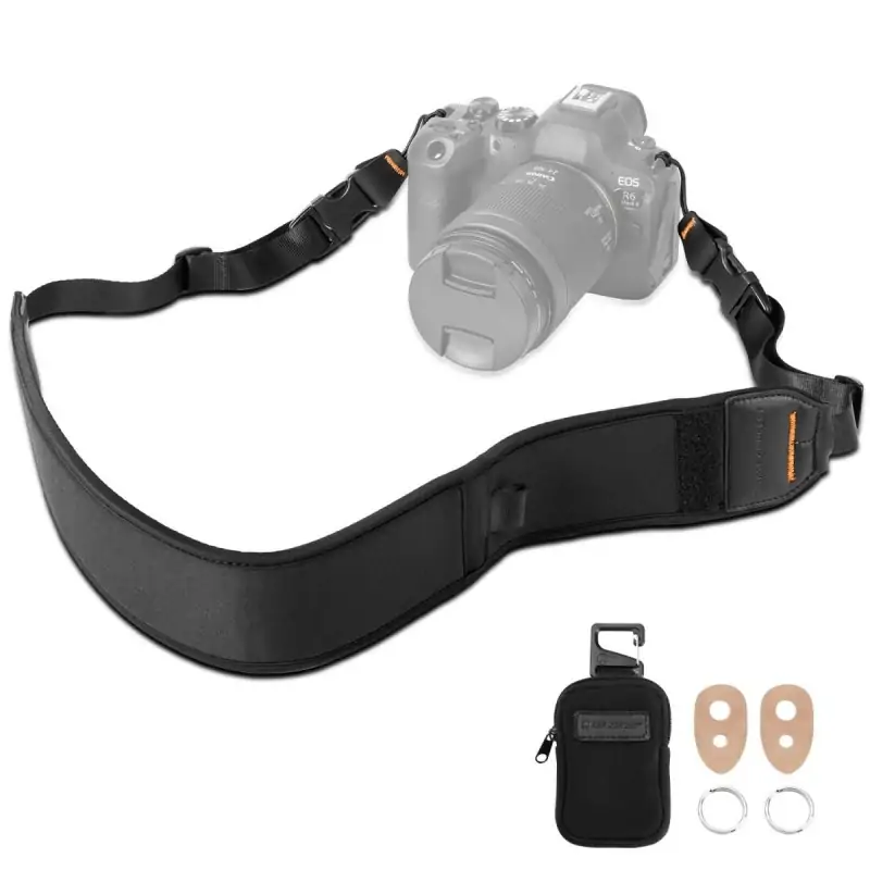 KampF Concept Urban Wander 01 Camera Neck Strap Black KF13184