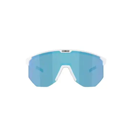 Blizz Hero Small Matt White - Brown Blue Mirror