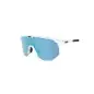 Blizz Hero Small Matt White - Brown Blue Mirror
