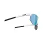 Blizz Hero Small Matt White - Brown Blue Mirror