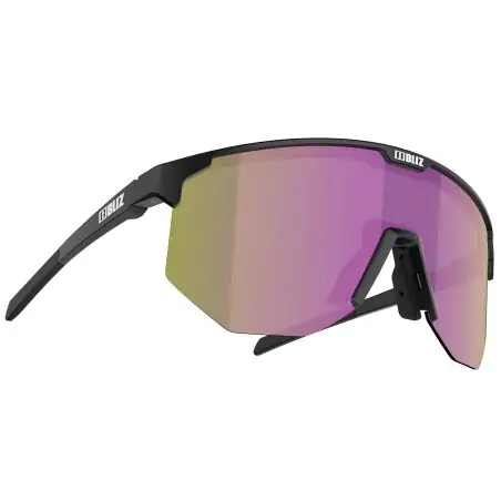 Bliz Hero Small Matt Black - Brown Purple Mirror