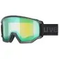 Uvex Athletic FM Black Mat Mirror Green (One Size)