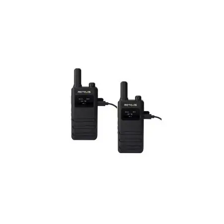 Retevis B63S Ultra-Slim PMR446 Rechargeable Walkie Talkie with LCD Display