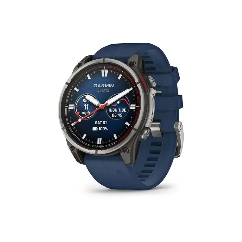 Garmin Quatix 8 47mm AMOLED Sapphire Titanium with Captain Blue - 24 Άτοκες Δόσεις Garmin Quatix 8 47mm AMOLED Sapphire Titanium with Captain Blue - 24 Άτοκες Δόσεις