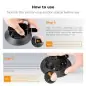 KampF Concept MS45 Suction Cup with Ballhead Magic Arm KF31100