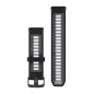 Garmin Forerunner Watch Bands (22 mm) Black/Translucent Whitestone with Slate Hardware