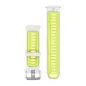 Garmin Forerunner Watch Bands (22 mm) Whitestone/Translucent Amp Yellow with Silver Hardware