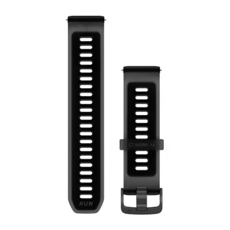 Garmin Quick Release Bands (22 mm) Translucent Black/Black with Slate Hardware