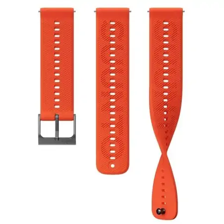 Suunto 22mm Athletic 6 Silicone Strap Coral Orange S/M