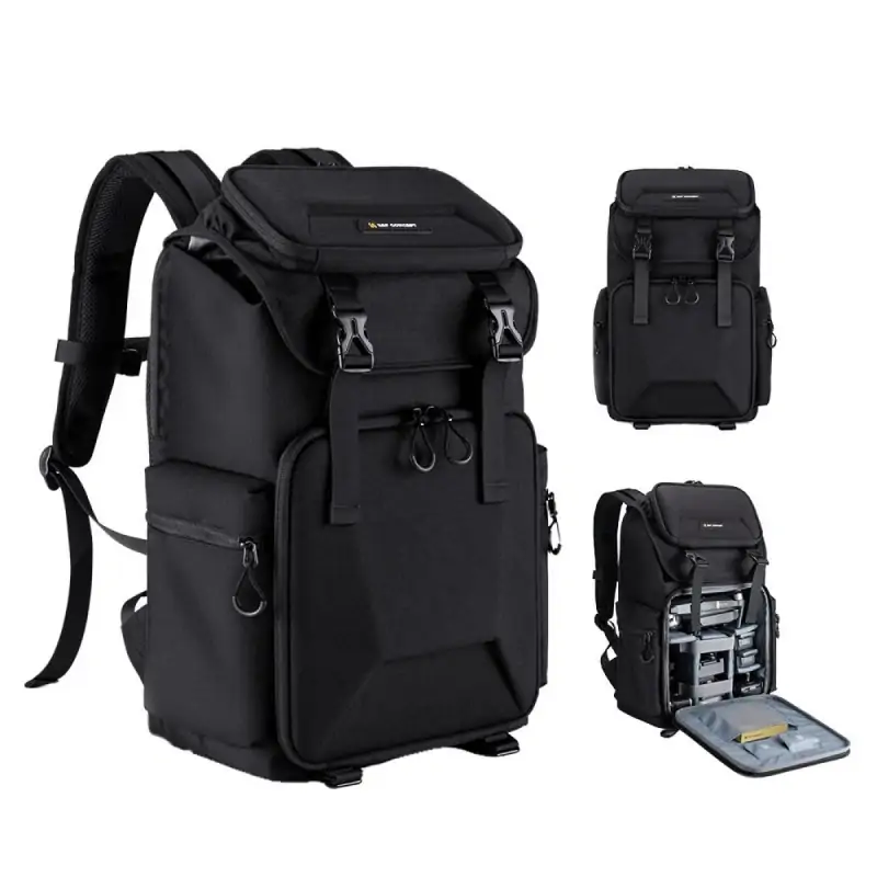 KampF Concept Nature Wander 03 Camera Backpack Bag 25L Black KF13098V2