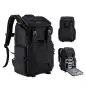 KampF Concept Nature Wander 03 Camera Backpack Bag 25L Black KF13098V2