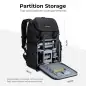 KampF Concept Nature Wander 03 Camera Backpack Bag 25L Black KF13098V2
