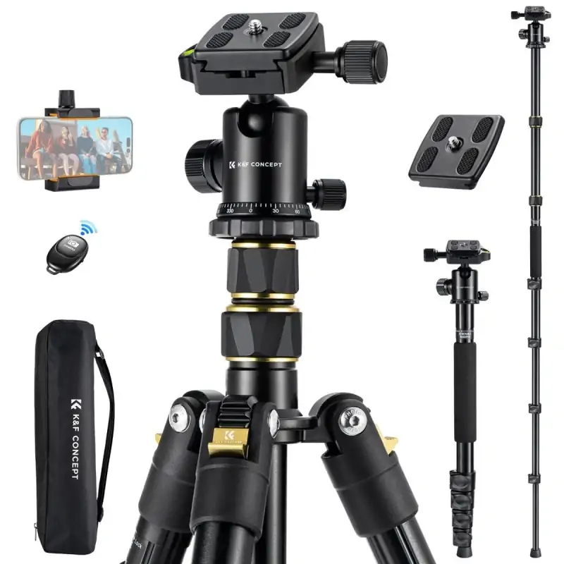 KampF Concept B234A1BH28 Φωτογραφικό Τρίποδο Αλουμινίου με Tηλεχειριστήριο KF09007V1