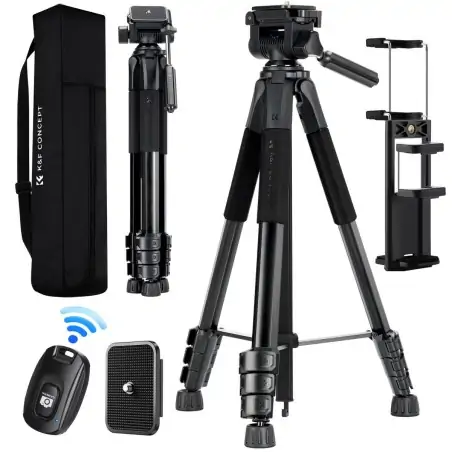 KampF Concept S254A3BV01 Φωτογραφικό Τρίποδο με Tηλεχειριστήριο KF09154