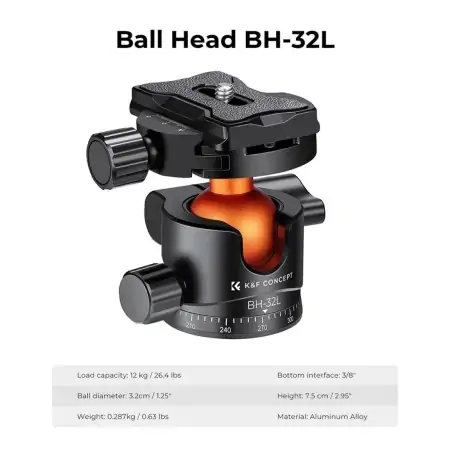 KampF Concept BH32L Ball Head KF31042V1