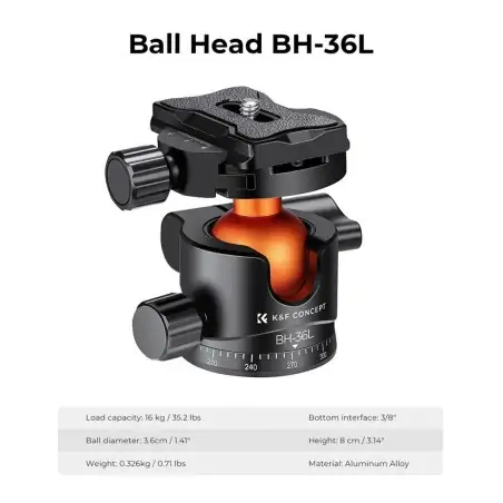 KampF Concept BH36L Ball Head KF31044V1