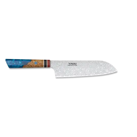 Tokisu Kiritsuke Knife Damascus 20cm
