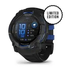 Garmin Instinct 3 AMOLED 50mm Black with Black and Blue - 24 άτοκες δόσεις
