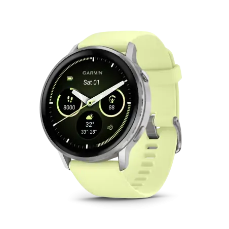 Garmin Venu 4 45mm Silver with Citron - 24 Ιnterest free installments