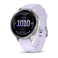 Garmin Venu 4 41mm Silver with Periwinkle - 24 Ιnterest free installments