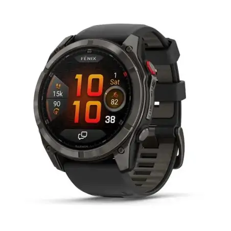 Garmin Fenix 8 Pro 51mm AMOLED Sapphire Titanium Carbon Gray DLC with Black and Pebble Gray - 24 Άτοκες δόσεις