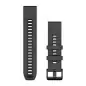 Garmin QuickFit 22 Silicone Band Graphite with Black