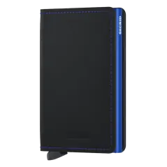 Secrid Slimwallet Matte Black & Blue