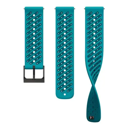 Suunto 22mm Athletic 6 Silicone Strap Wave Blue S/M