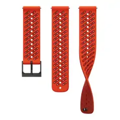 Suunto 22mm Athletic 6 Silicone Strap Coral Orange S/M