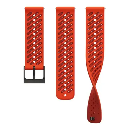 Suunto 22mm Athletic 6 Silicone Strap Coral Orange S/M
