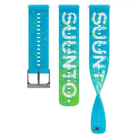 Suunto 22mm Athletic 6 Silicone Strap Power Blue