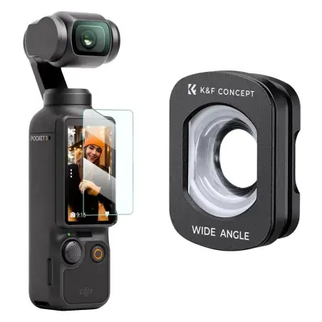 KampF Concept KF012612 Magnetic WideAngle Filter and Screen protector for DJI Osmo Pocket 3