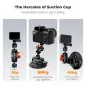 KampF Concept MS46 6 Βεντούζα με Magic Arm για Action Cameras DSLR amp Mirrorless KF31136
