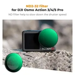 KampF Concept KF012752 Variable ND232 Filter Για DJI Osmo Action 5 ProOsmo Action 4Osmo Action 3