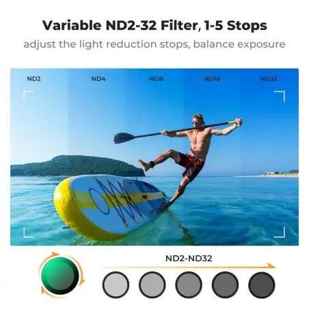 KampF Concept KF012752 Variable ND232 Filter Για DJI Osmo Action 5 ProOsmo Action 4Osmo Action 3
