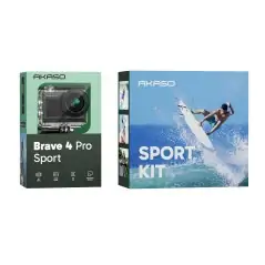 Akaso Brave 4 Pro Sport kit Waterproof Action Camera With 2 Batteries and MicroSD 64GB