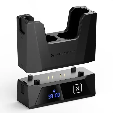 KampF Concept KF280058 Διπλός Φορητός Φορτιστής 18W για Μπαταρία Sony NPFZ100